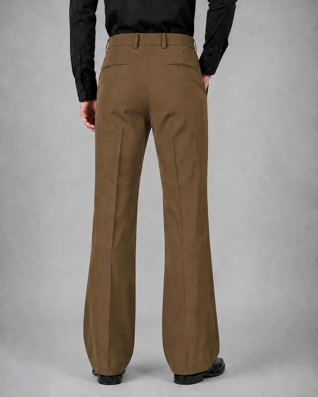 BROWN BOOTCUT PANTS