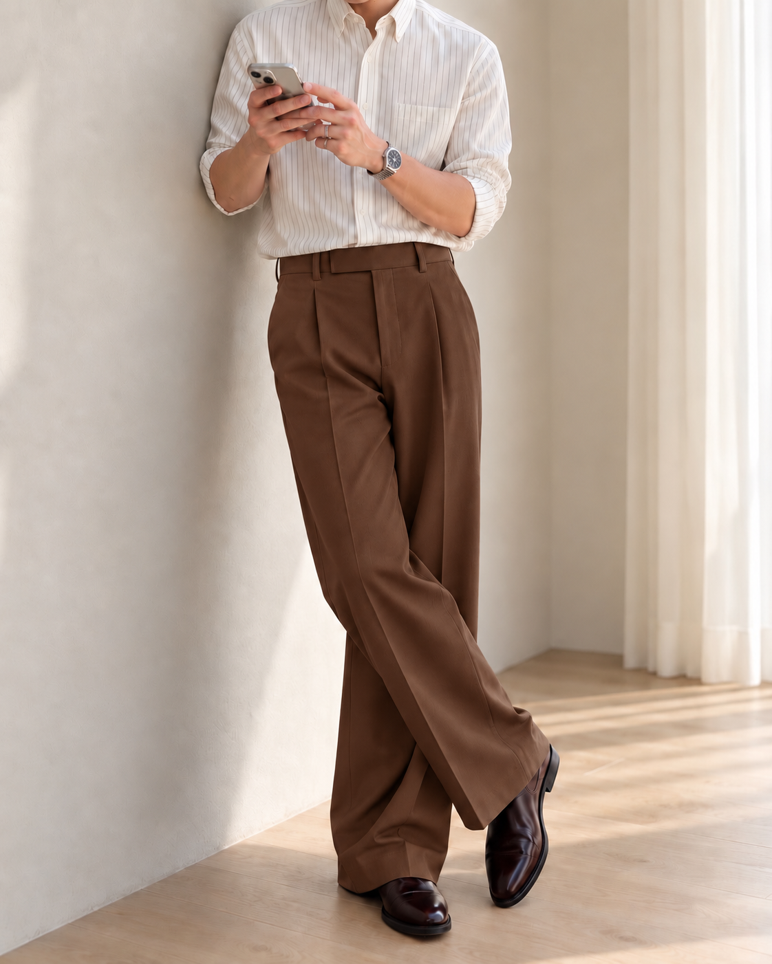 BROWN PRIME JAPANESE PANTS