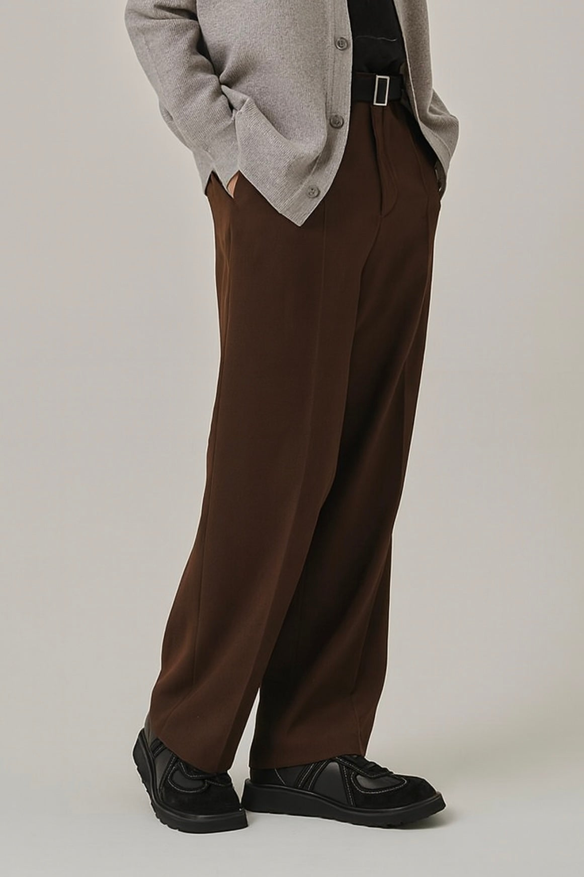 BROWN BABGY FORMAL KOREAN PANTS