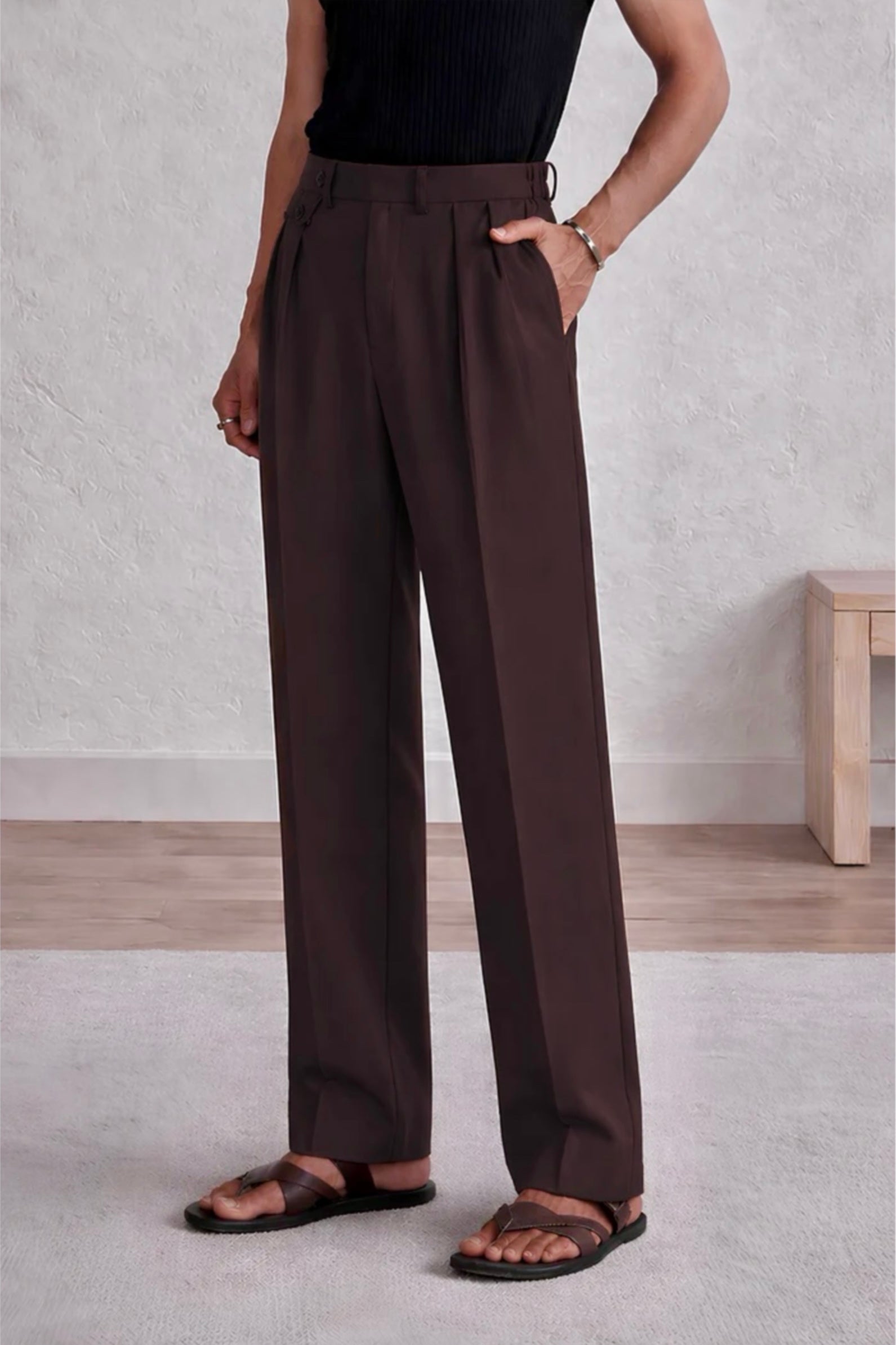 WINE GURKHA PANTS