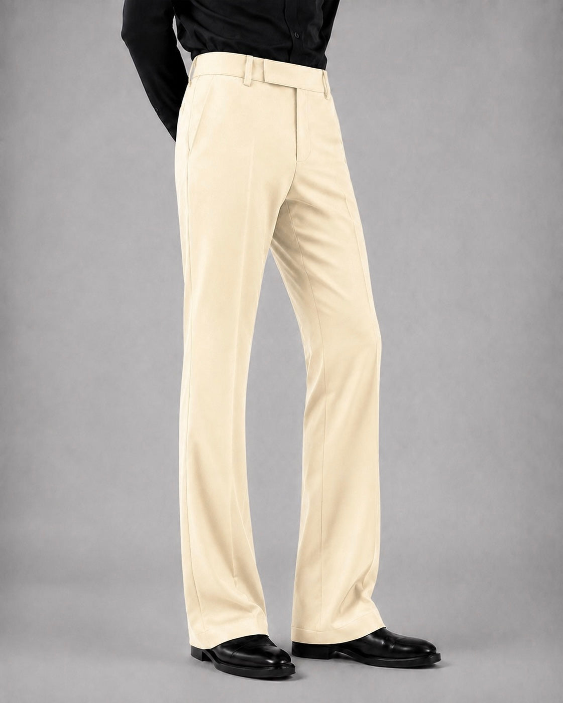 BEIGE BOOTCUT PANTS