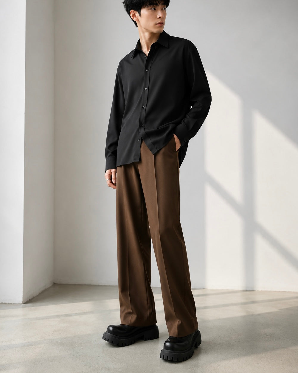 MUD BROWN JAPANESE PANTS