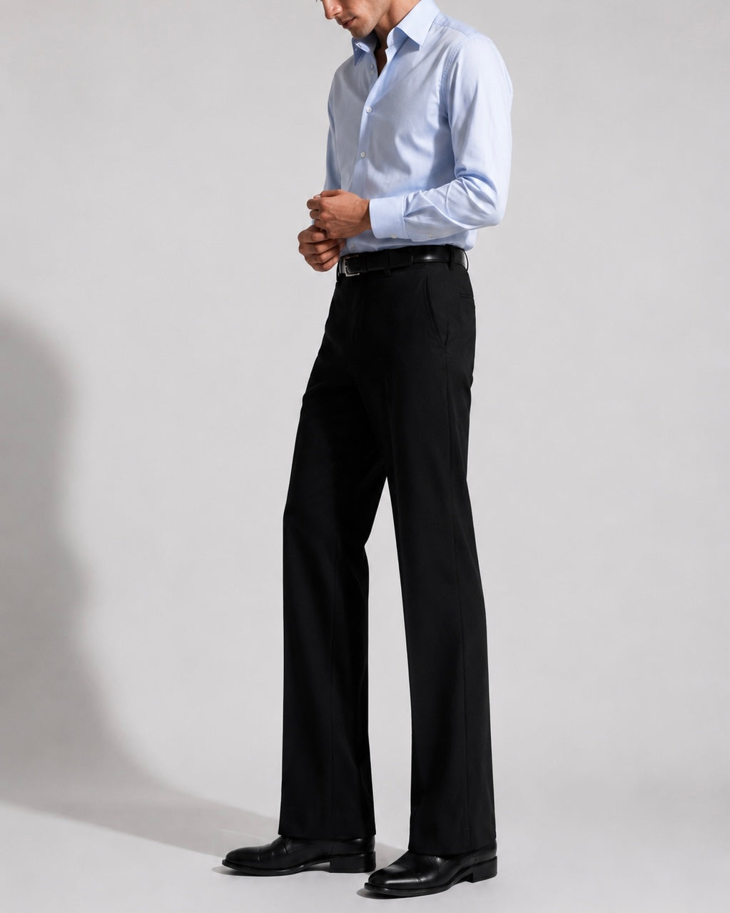 BLACK PARALLEL PANTS