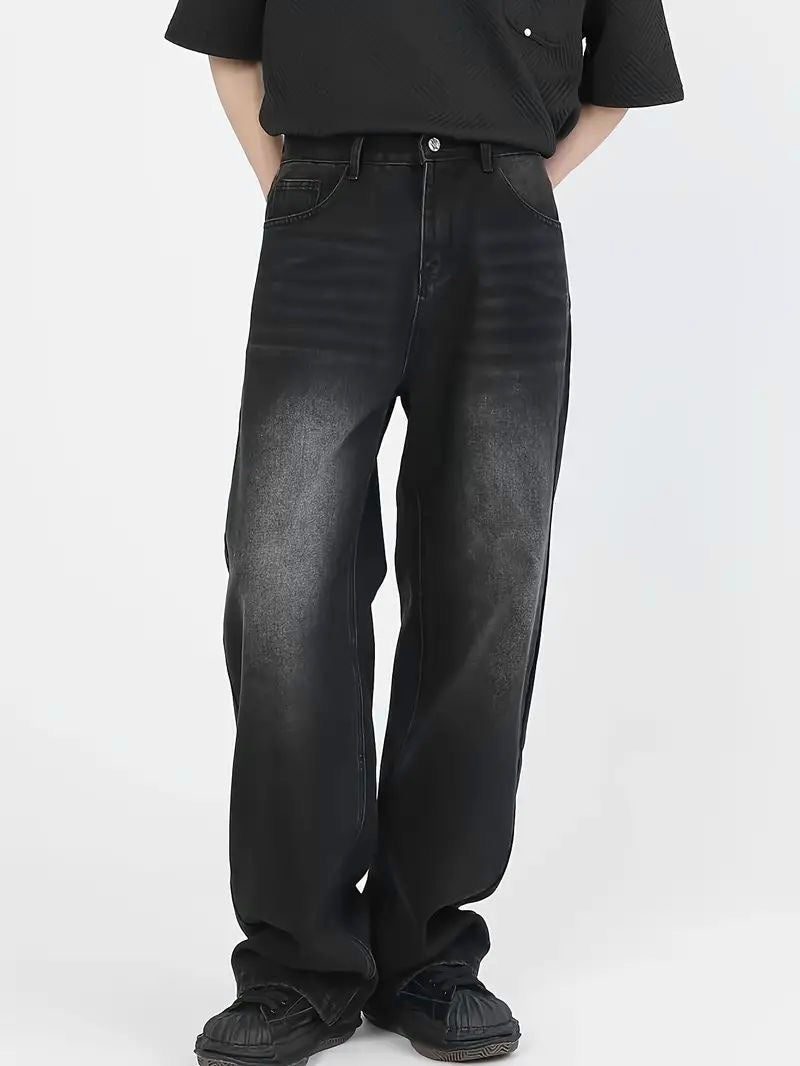 BLACK RAW WASH DENIM