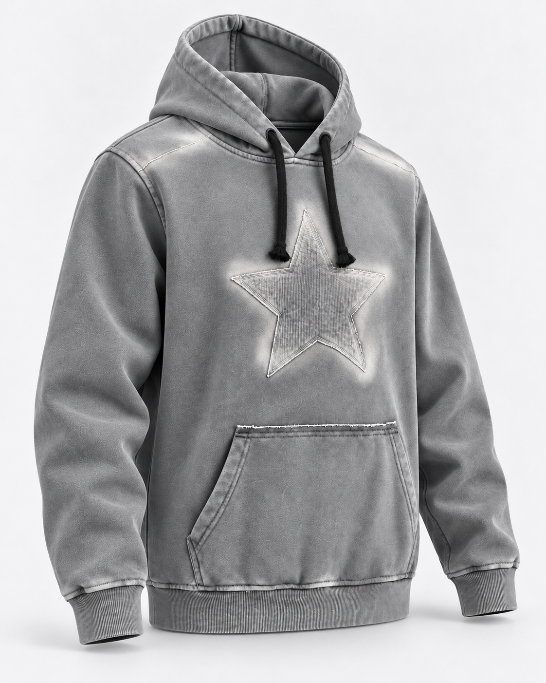 GREY STAR HOODIE