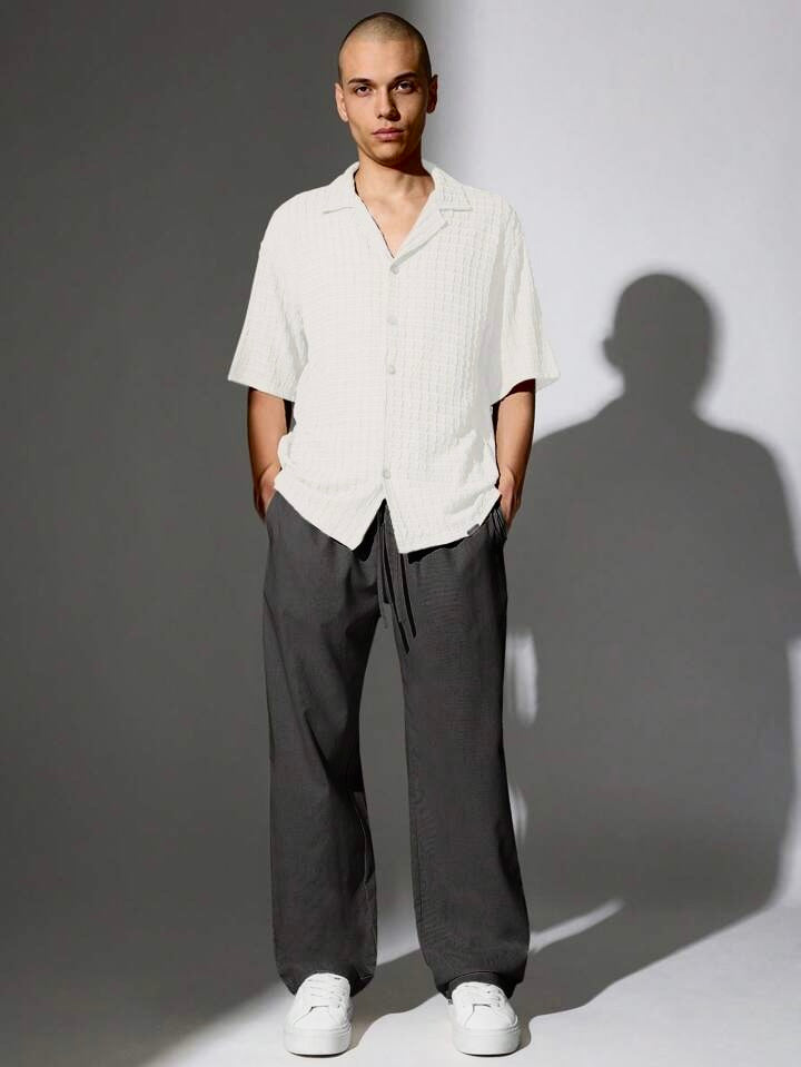 Black Korean Linen Pants