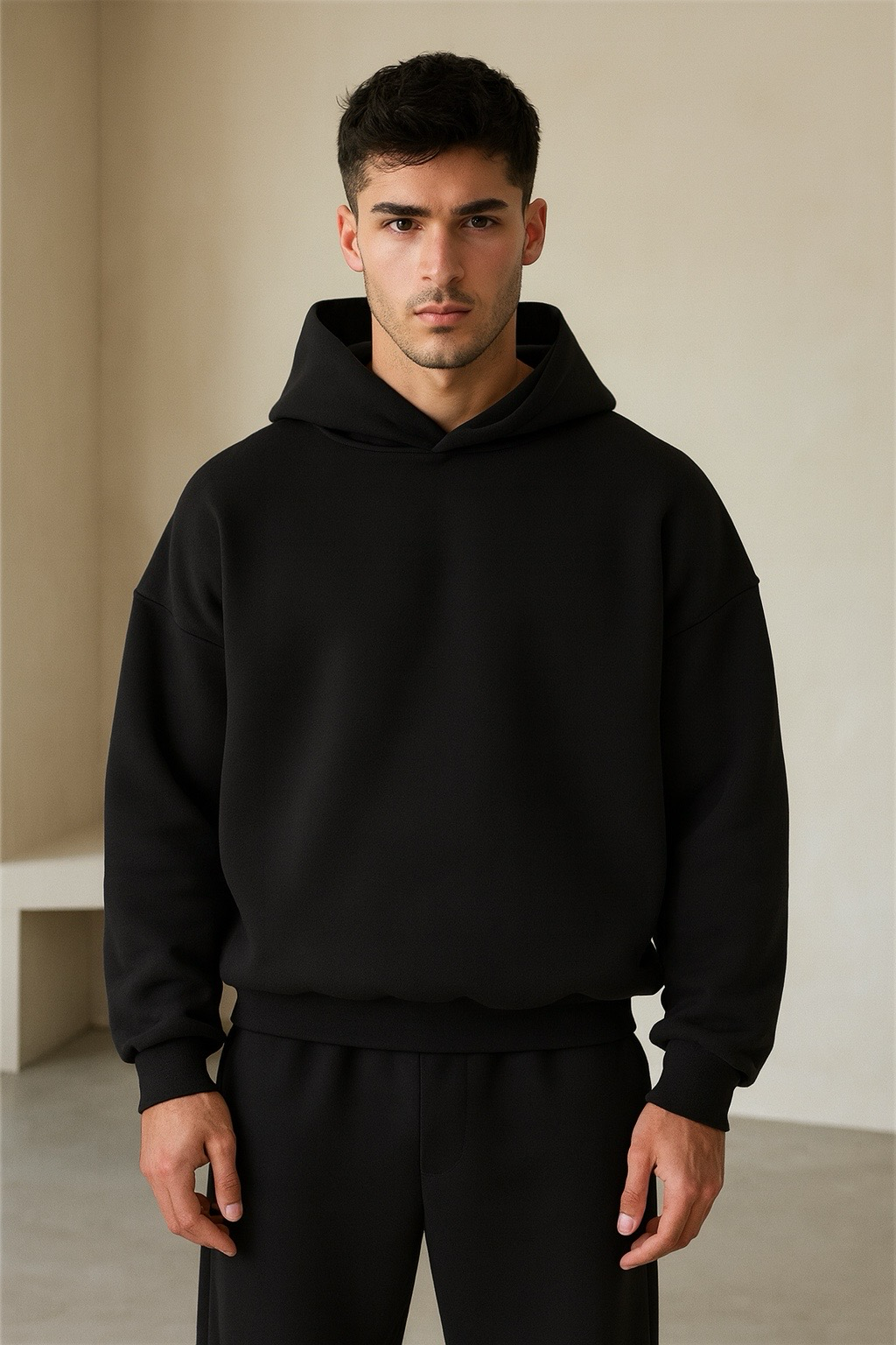 BLACK SIDER HOODIE