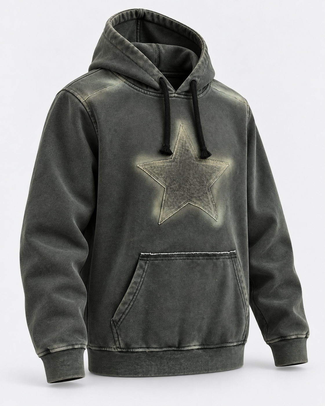 VINTAGE GREEN STAR HOODIE
