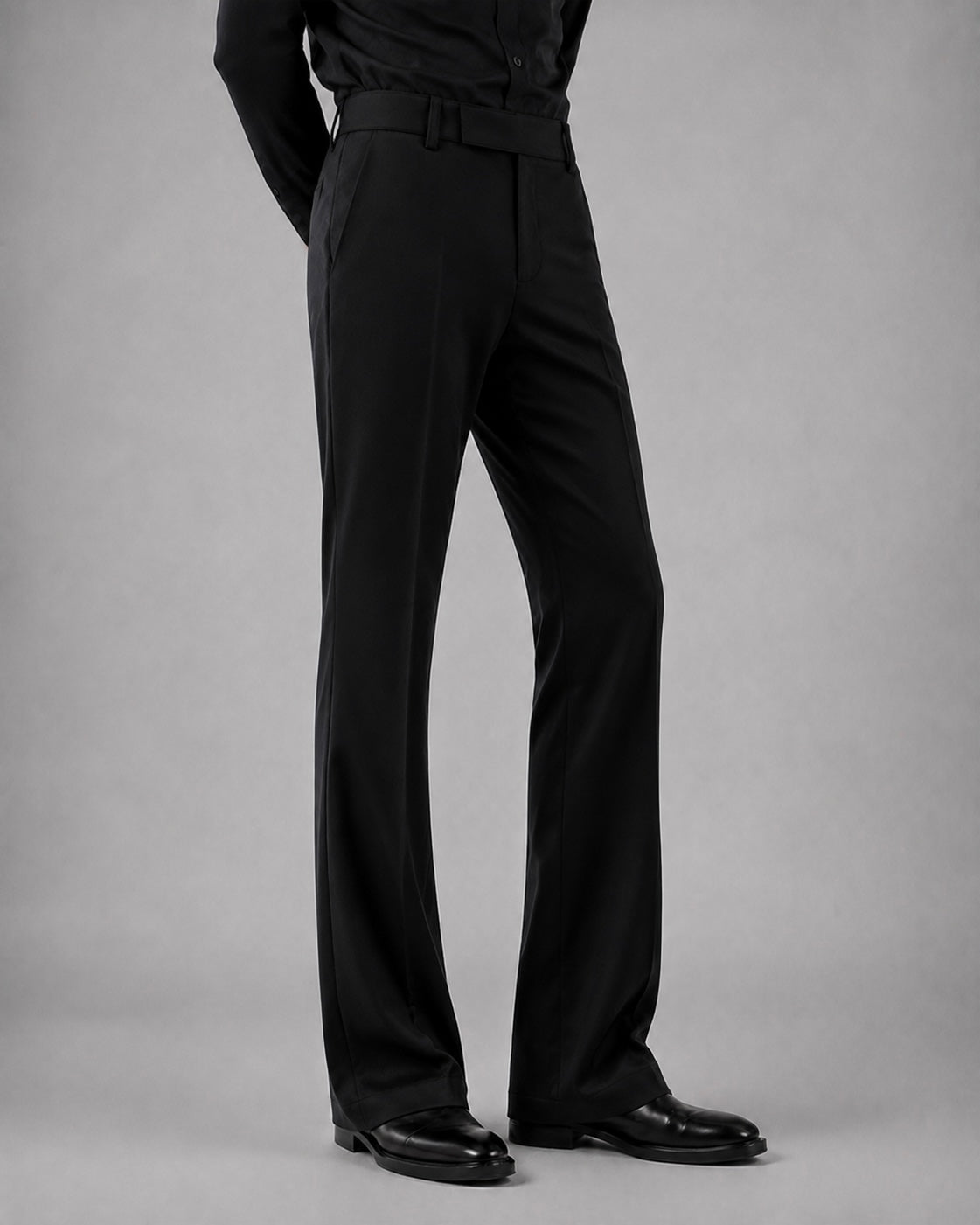 BLACK BOOTCUT PANTS