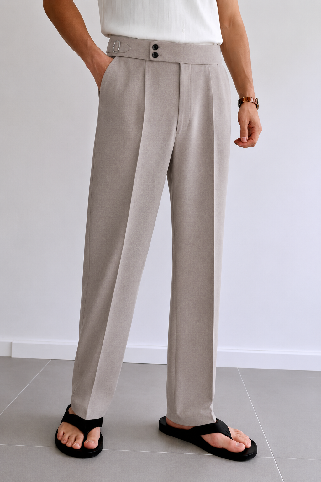 PIGEON GREY SPANISH PANTS