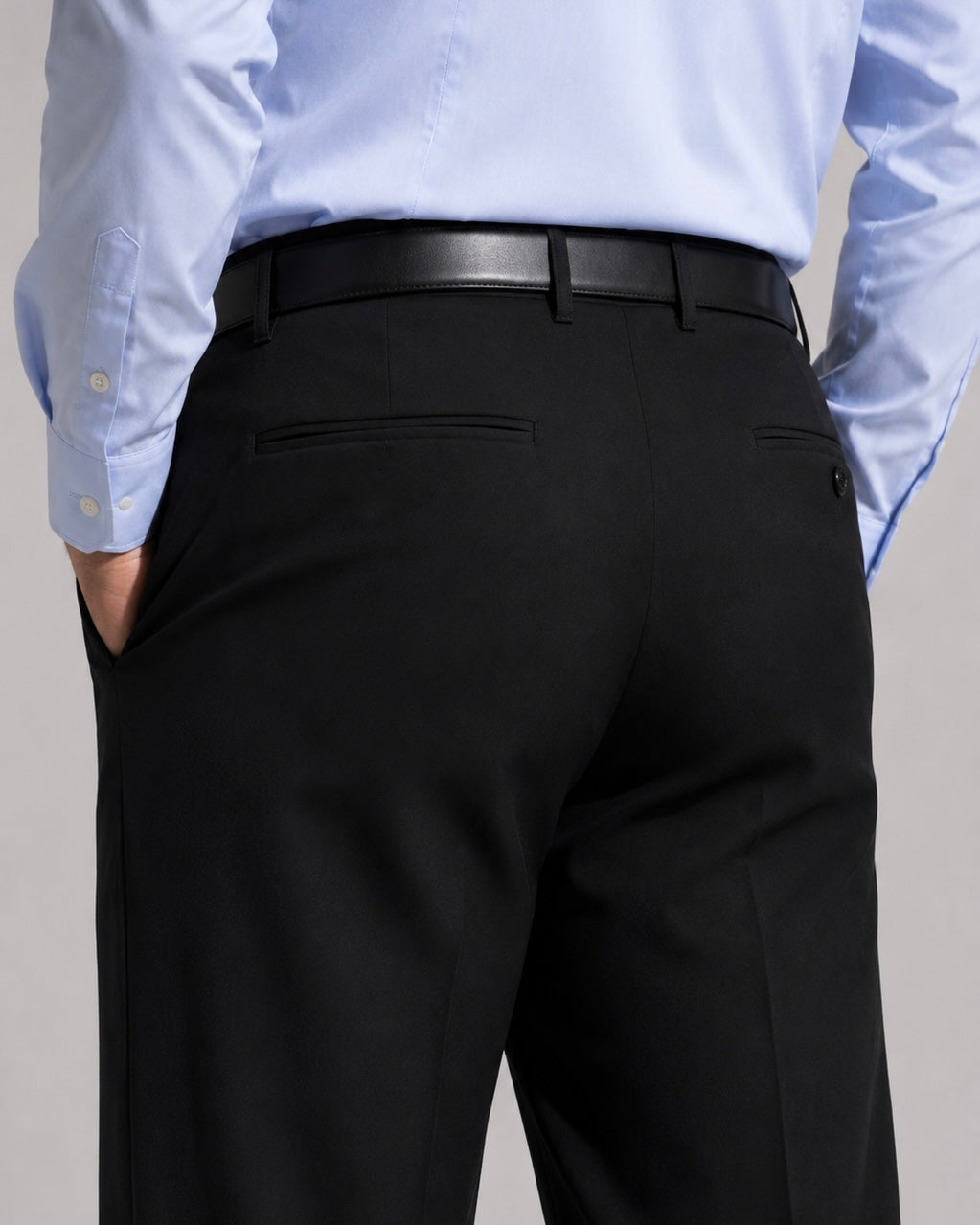 BLACK PARALLEL PANTS