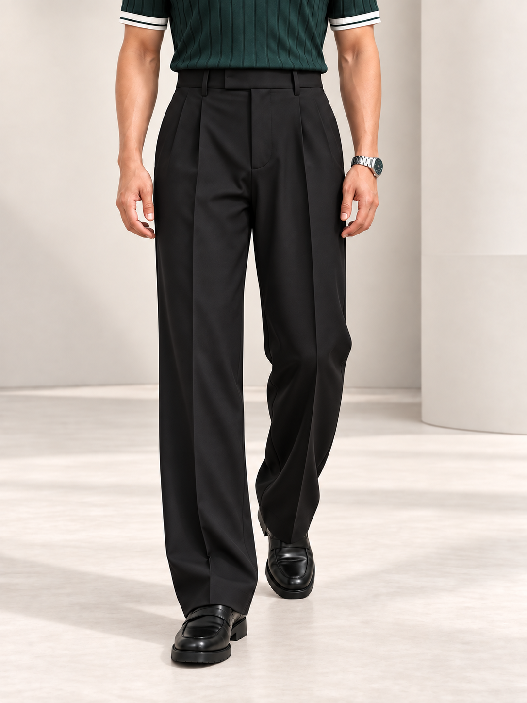 BLACK UPGRADED KOREAN PANTS