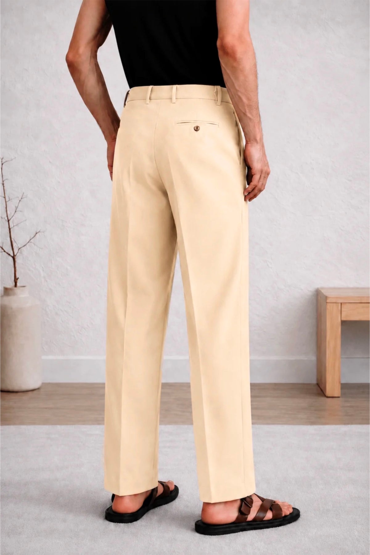 BEIGE GURKHA PANTS