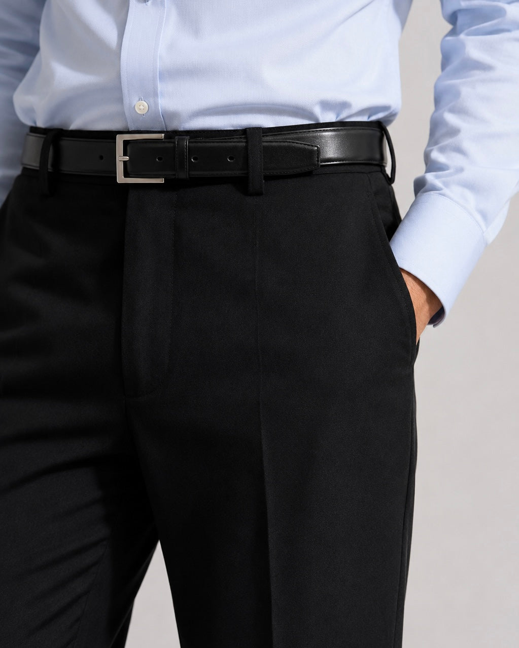 BLACK PARALLEL PANTS