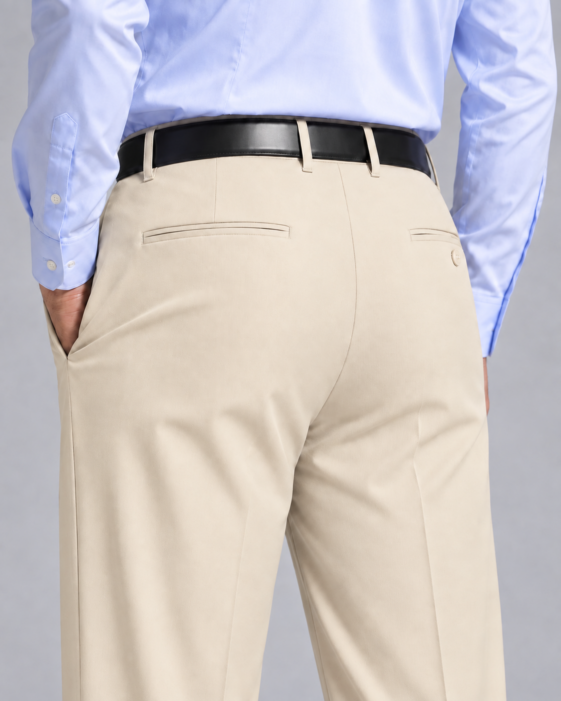 BEIGE BOOTCUT PANTS