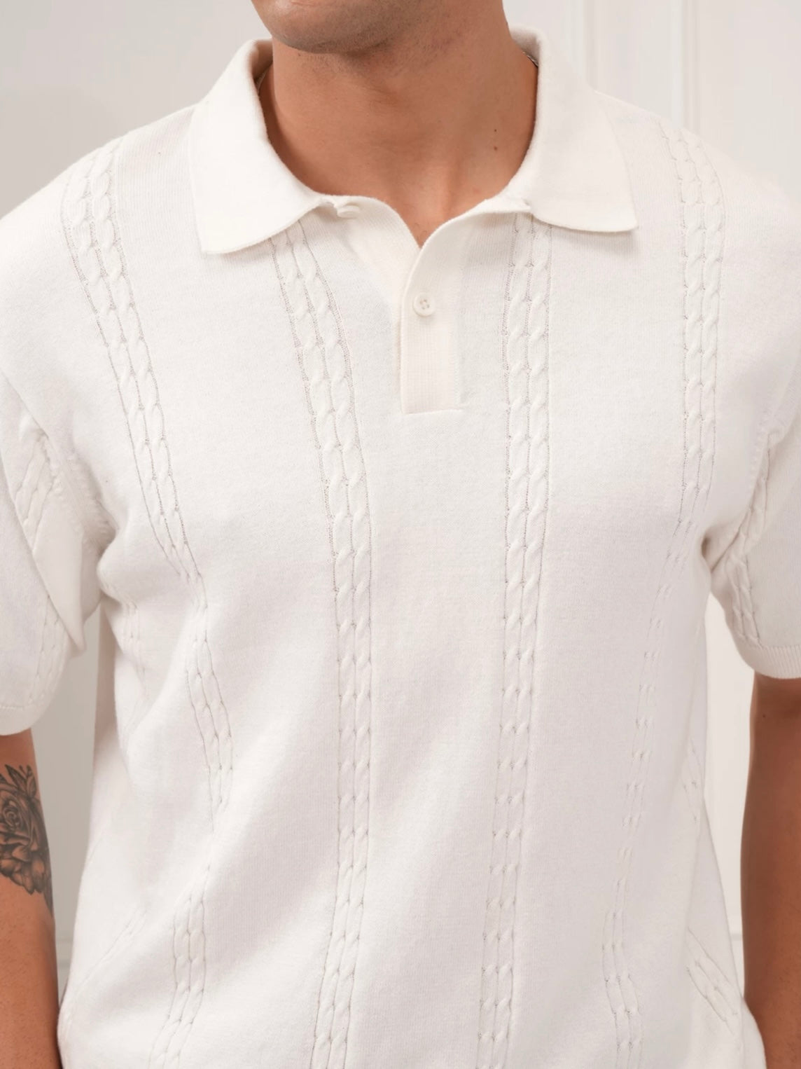 WHITE CHAIN POLO
