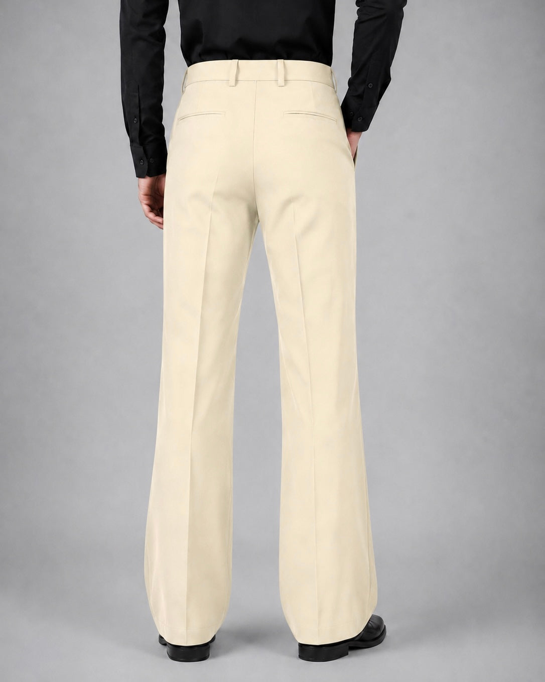 BEIGE BOOTCUT PANTS
