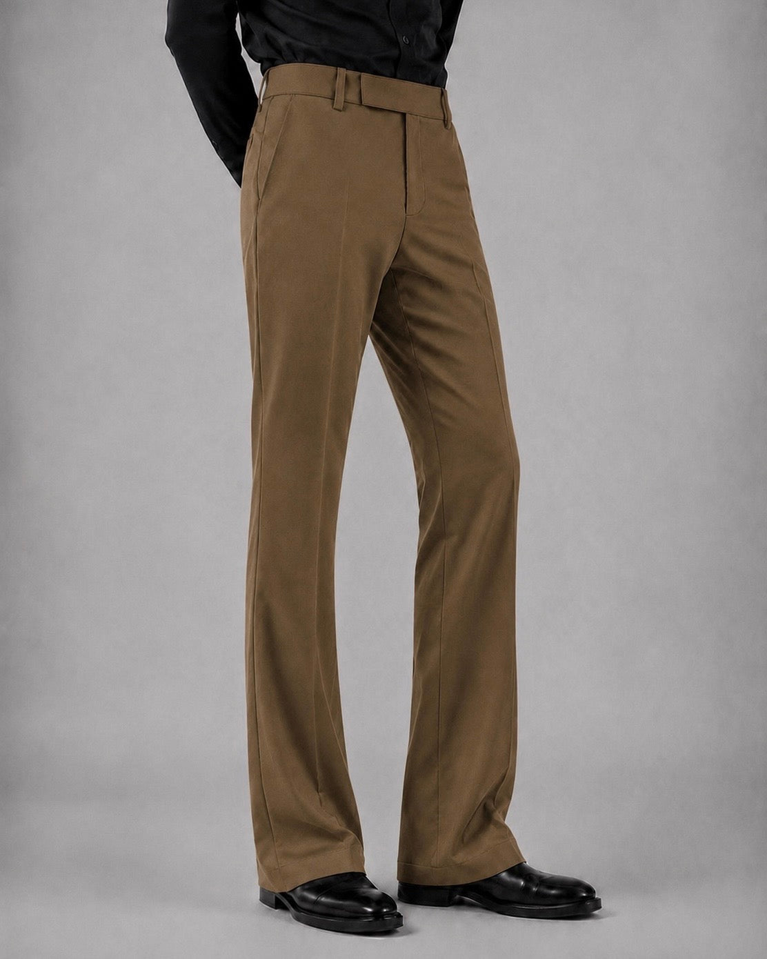 BROWN BOOTCUT PANTS