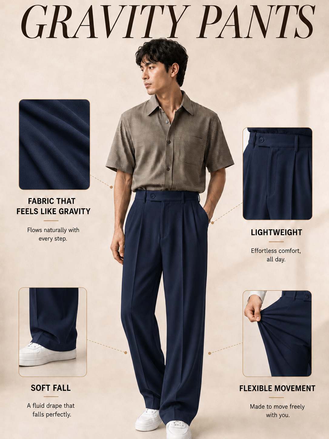 ROYAL BLUE GRAVITY PANTS