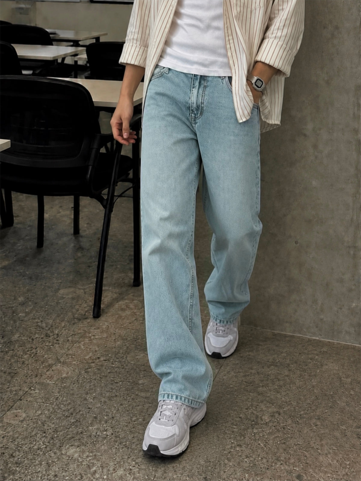 AIR BRUSHED BLUE DENIM