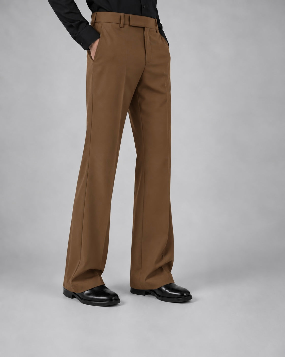 LIGHT BROWN BOOTCUT PANTS