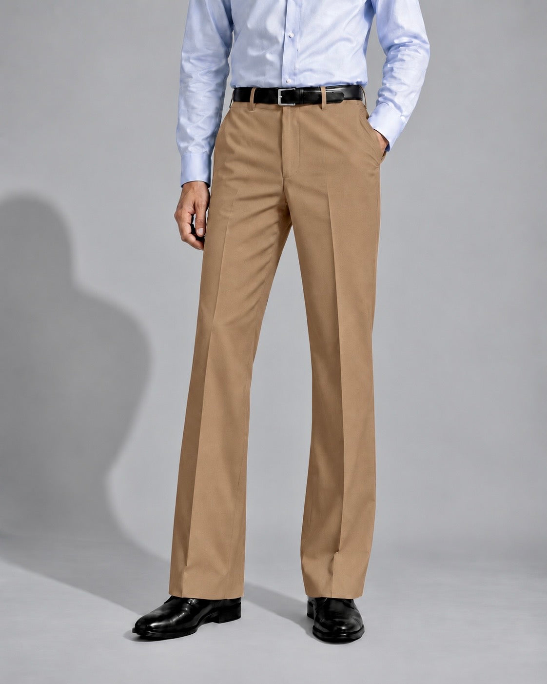 LIGHT BROWN BOOTCUT PANTS