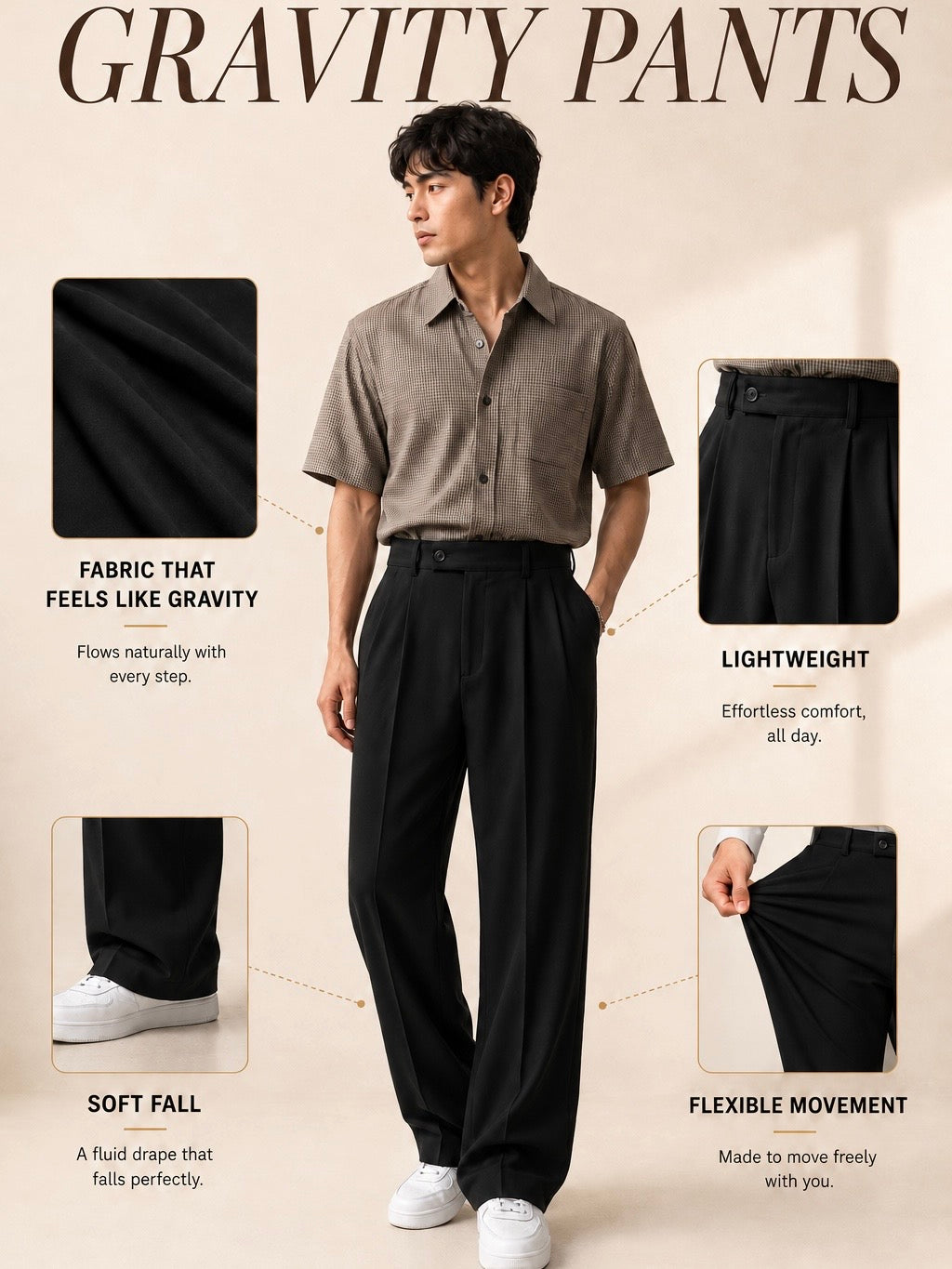 BLACK GRAVITY PANTS