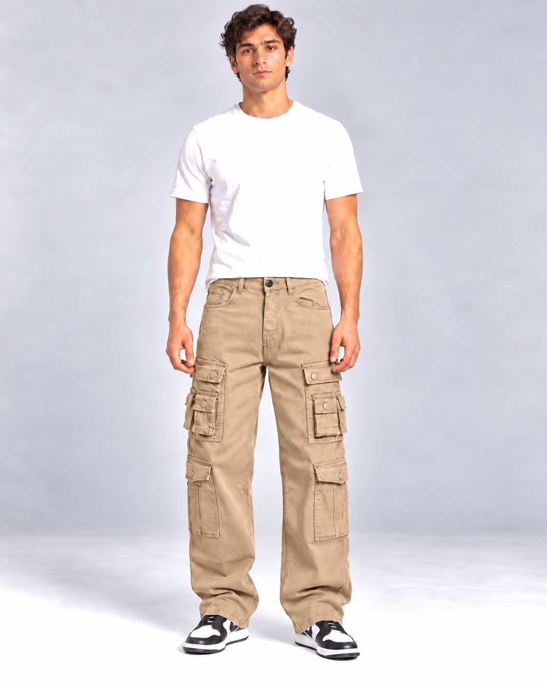 LIGHT BROWN TWELVE POCKET DRIFT CARGO