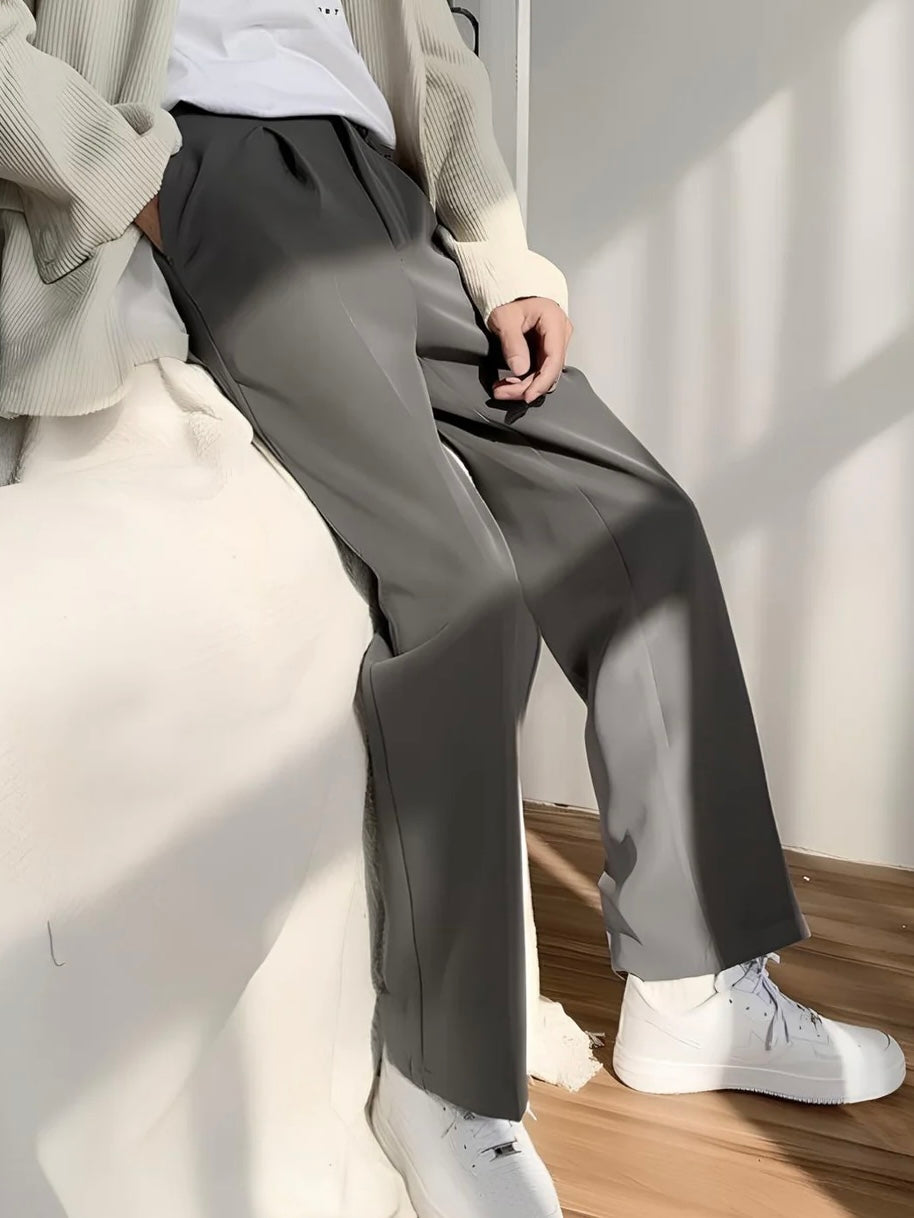 Charcoal Grey Korean Pants