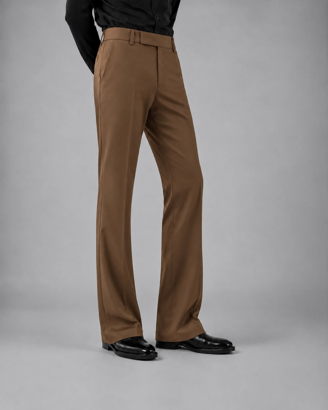 LIGHT BROWN BOOTCUT PANTS