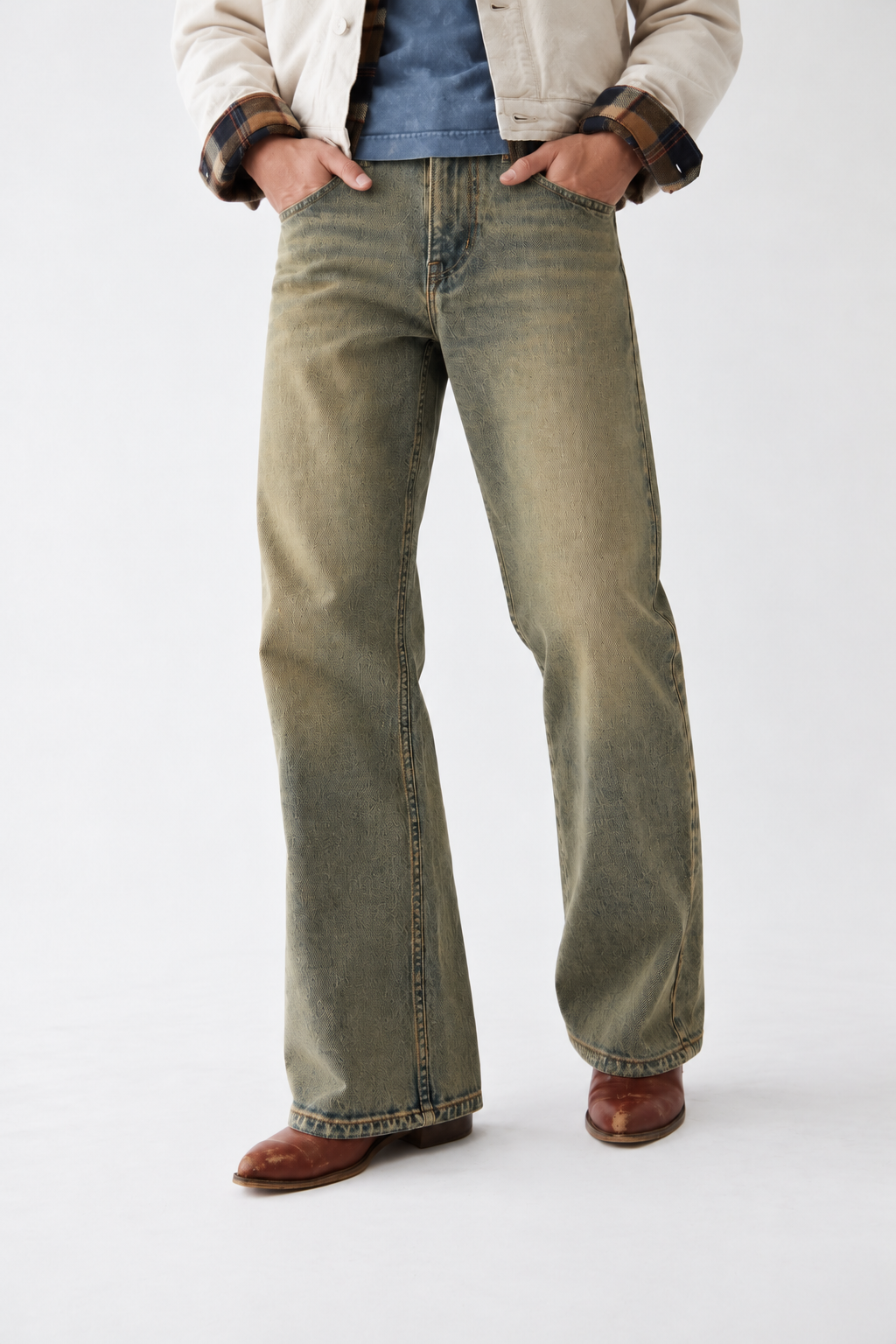MATCHA BROWN BOOTCUT DENIM