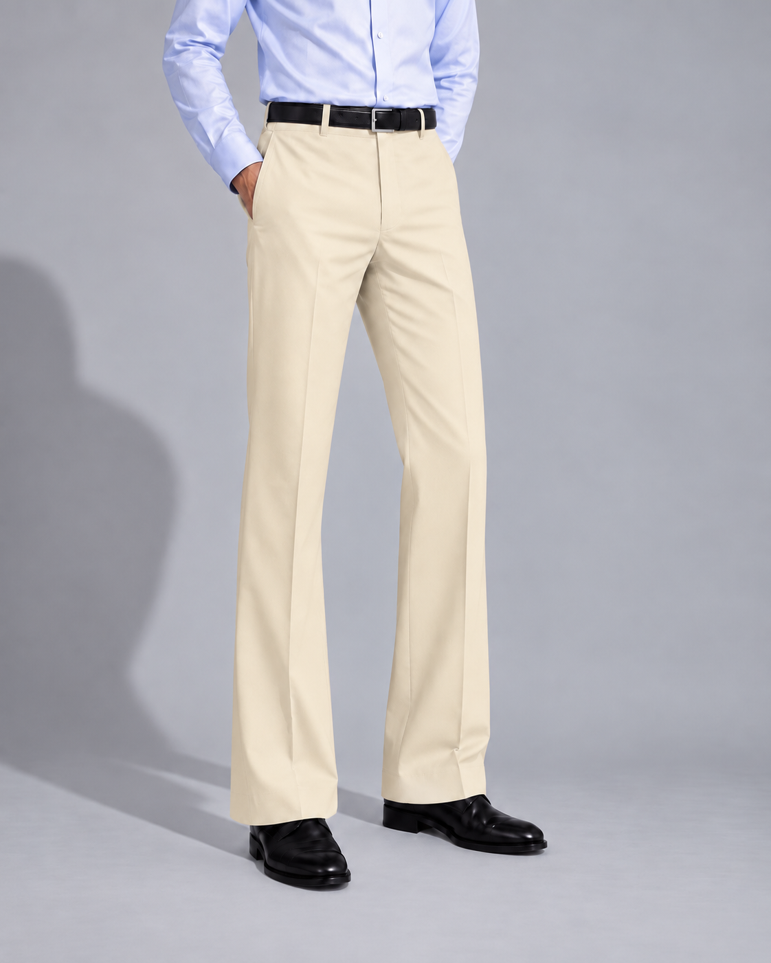 BEIGE BOOTCUT PANTS