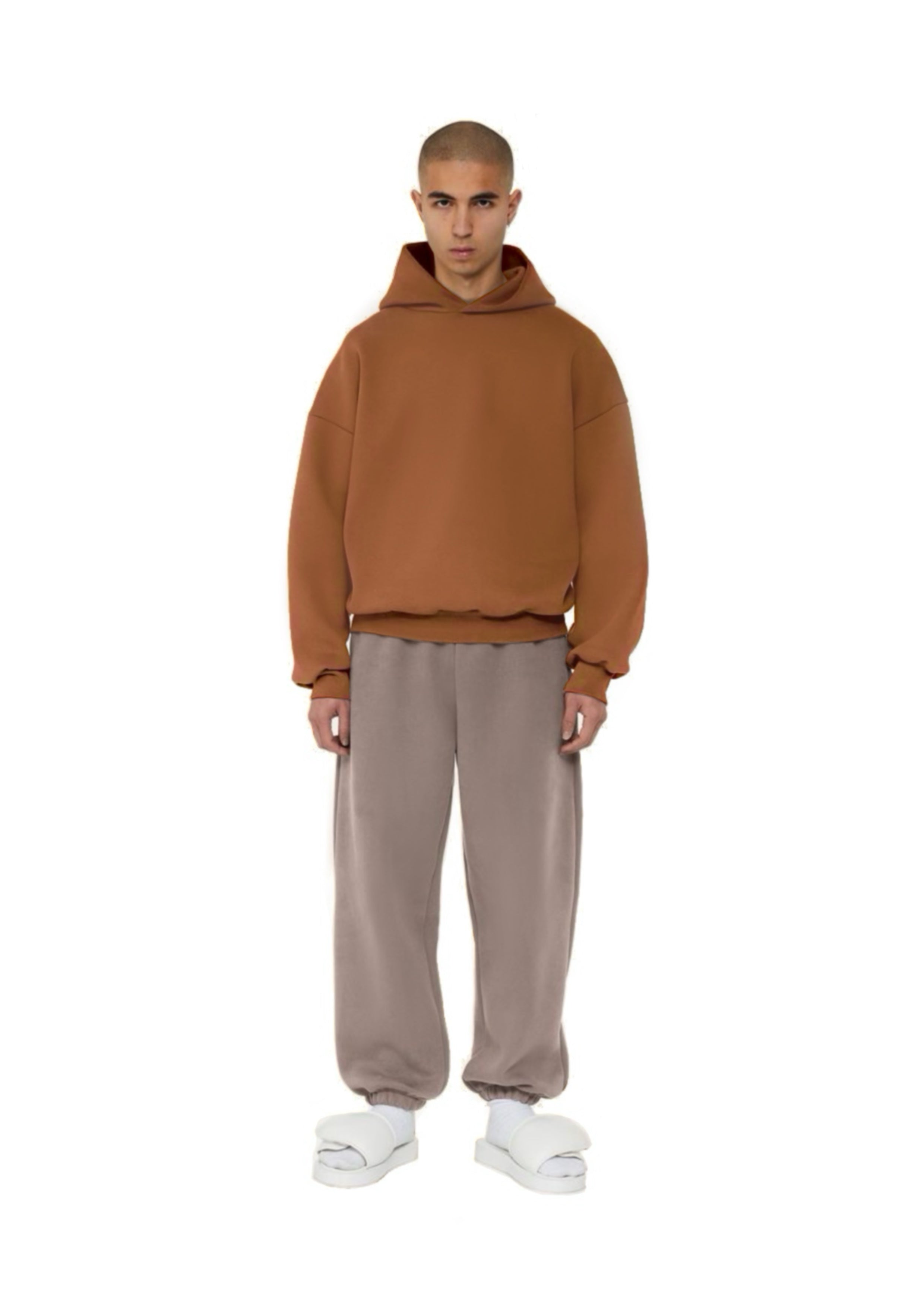 TAN BROWN SIDER HOODIE