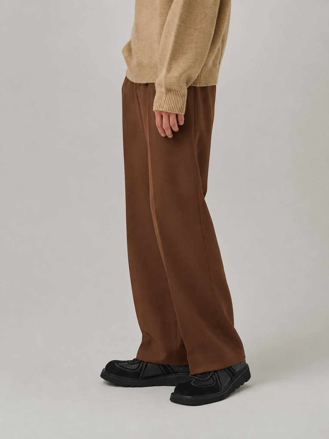 BROWN FORMAL KOREAN PANTS