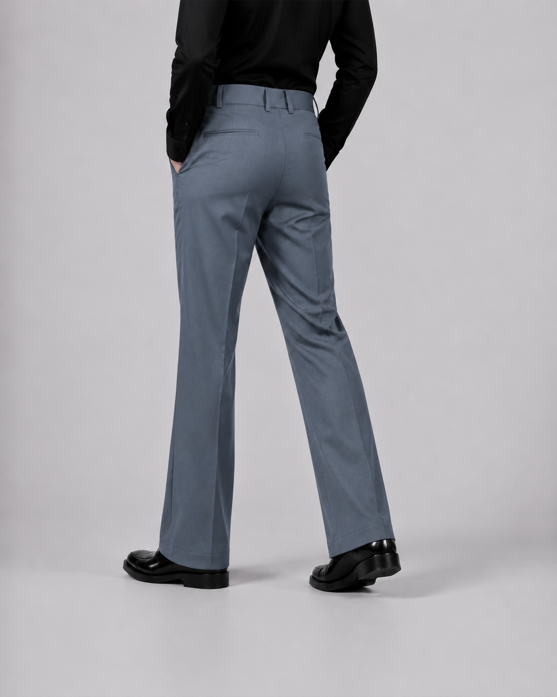 RELAXED DARK GREY BOOTCUT PANTS