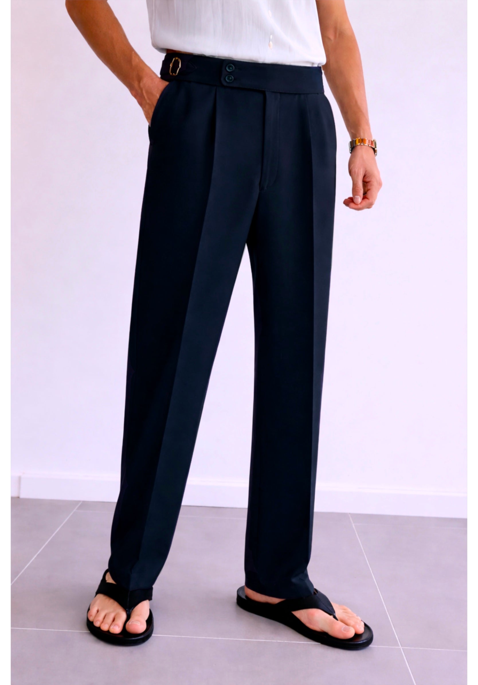 NAVY BLUE SPANISH PANTS