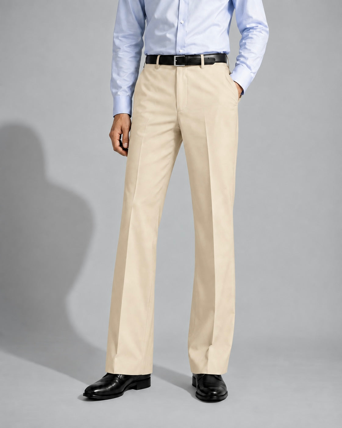 BEIGE BOOTCUT PANTS