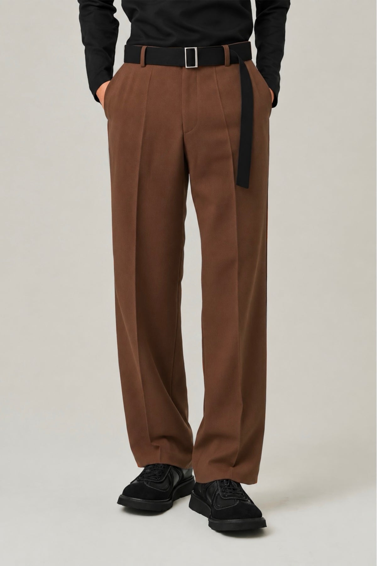 BROWN FORMAL KOREAN PANTS