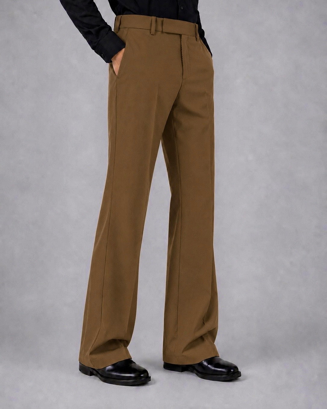 BROWN BOOTCUT PANTS