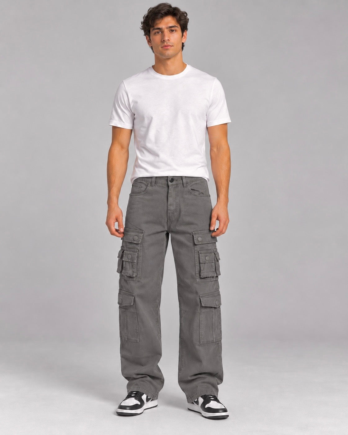 GRY TWELVE POCKET DRIFT CARGO