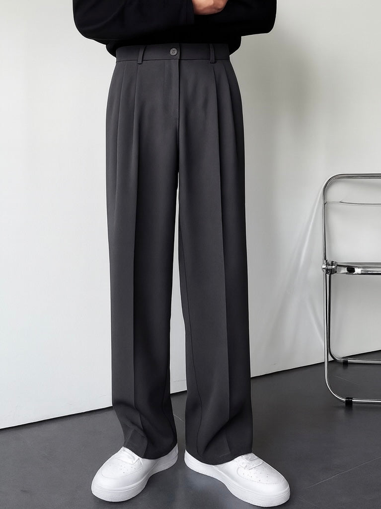 Charcoal Grey Korean Pants