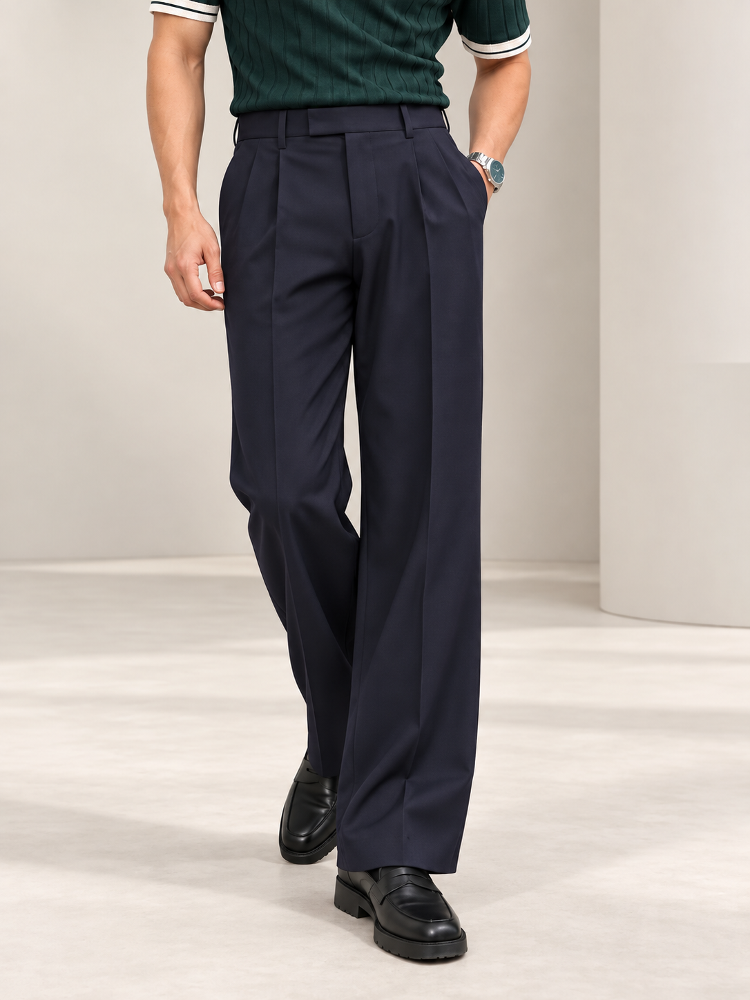 NAVY BLUE UPGRADED KOREAN PANTS
