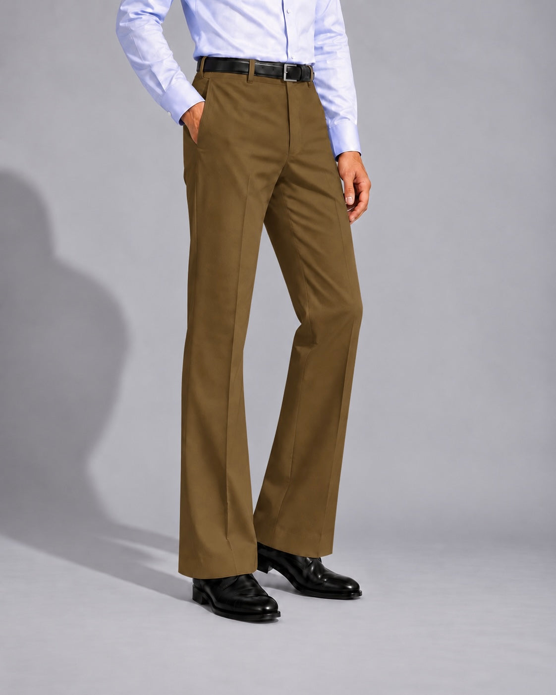 BROWN BOOTCUT PANTS