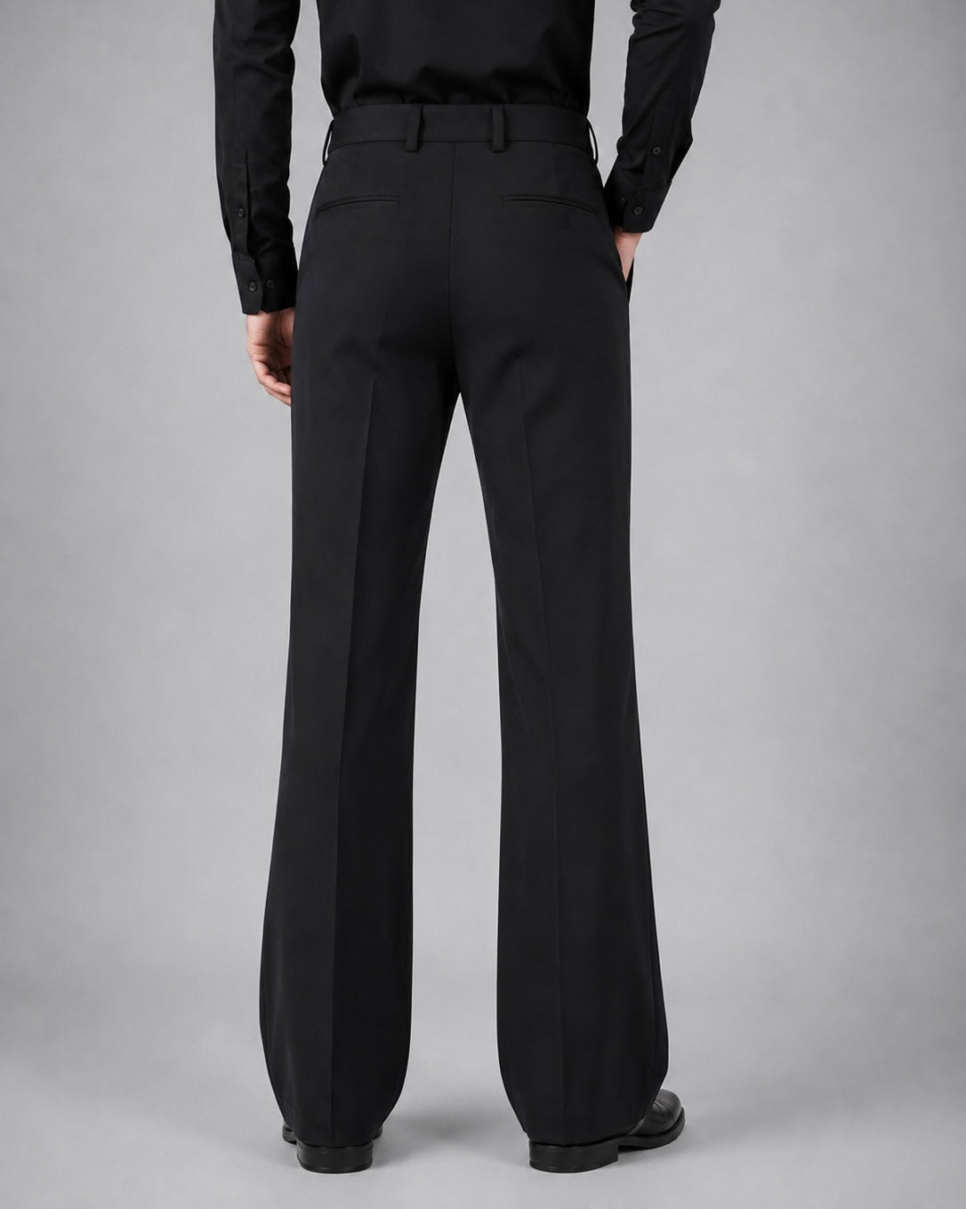 BLACK BOOTCUT PANTS