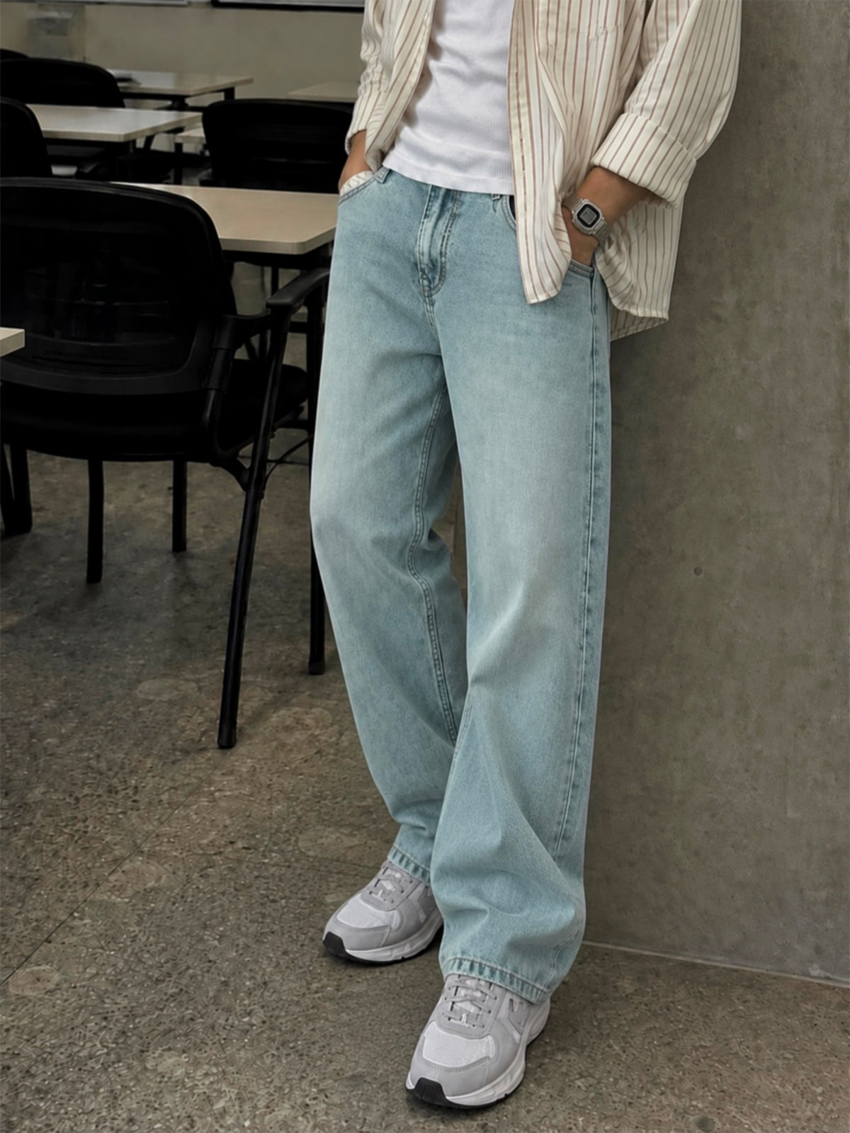 AIR BRUSHED BLUE DENIM
