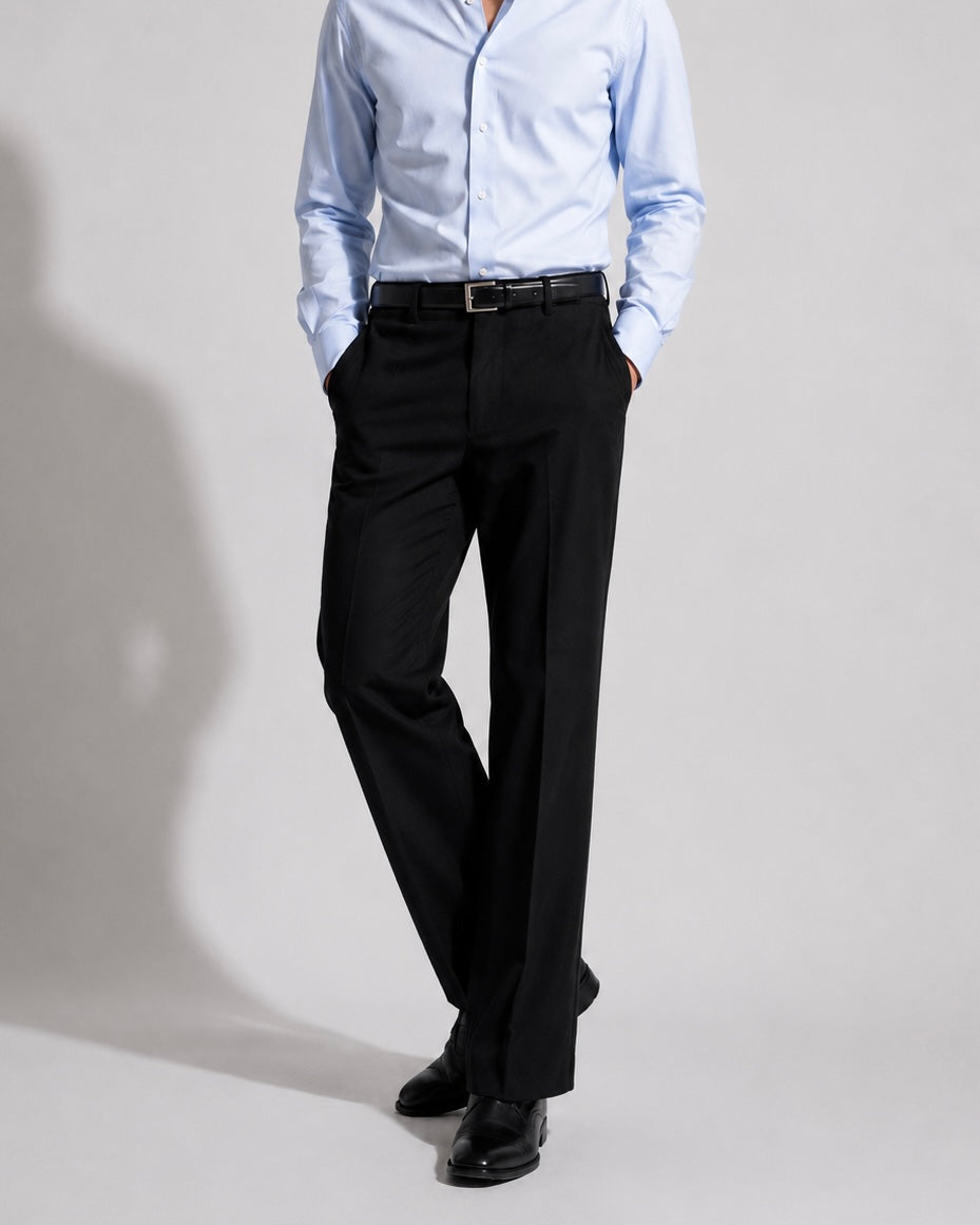 BLACK PARALLEL PANTS