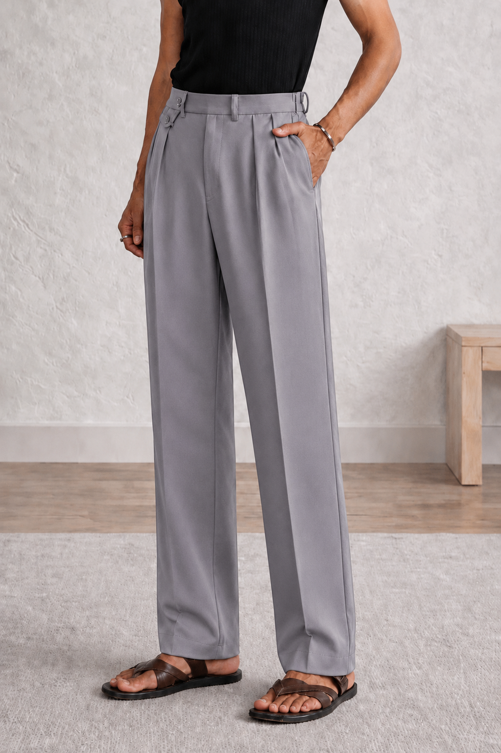 ASH GREY GURKHA PANTS