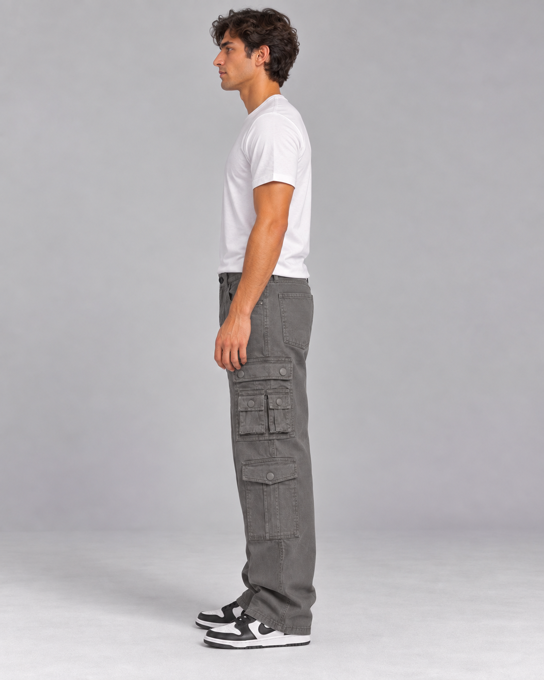GRY TWELVE POCKET DRIFT CARGO