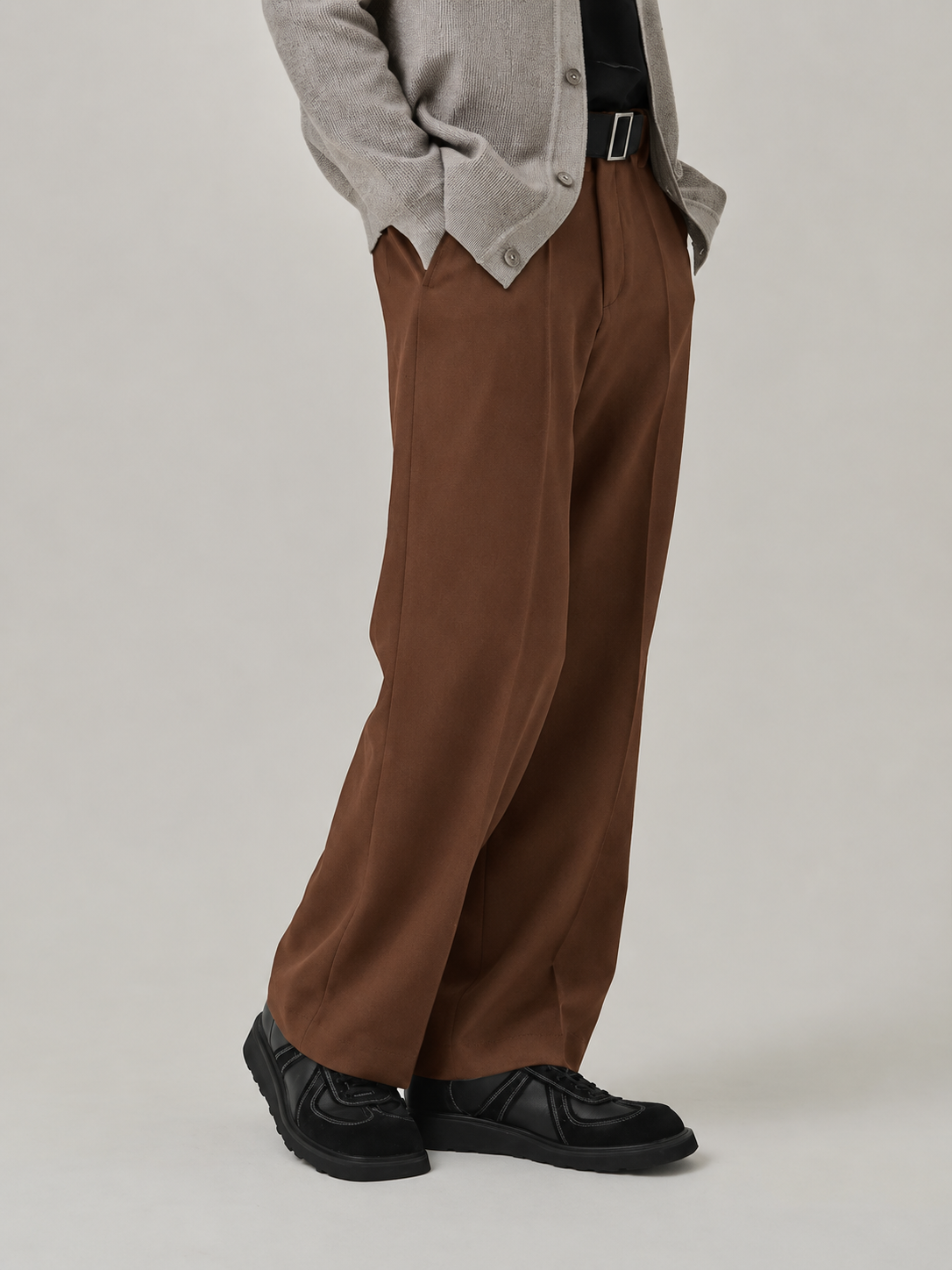 BROWN FORMAL KOREAN PANTS
