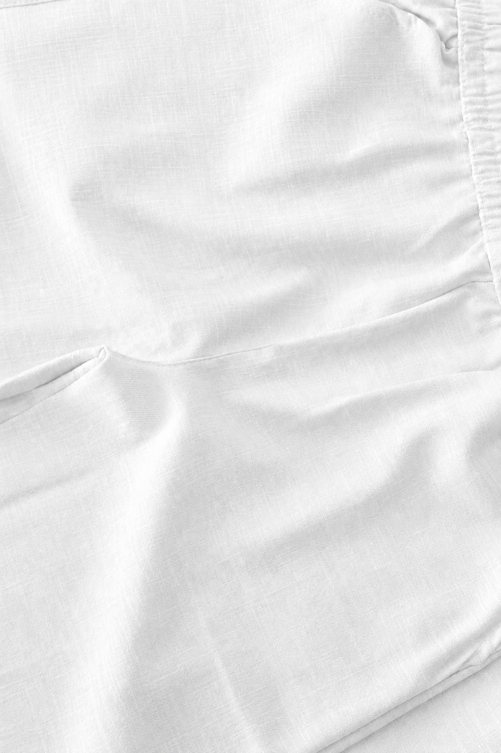 WHITE HEMP-LINEN PANTS